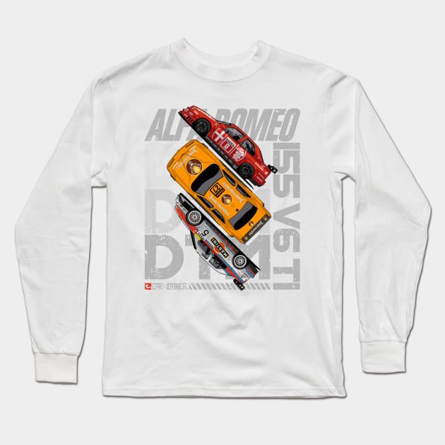 DTM - 155 V6 TI - CarCorner Long Sleeve T-Shirt by CarCorner - Automotive Artwork